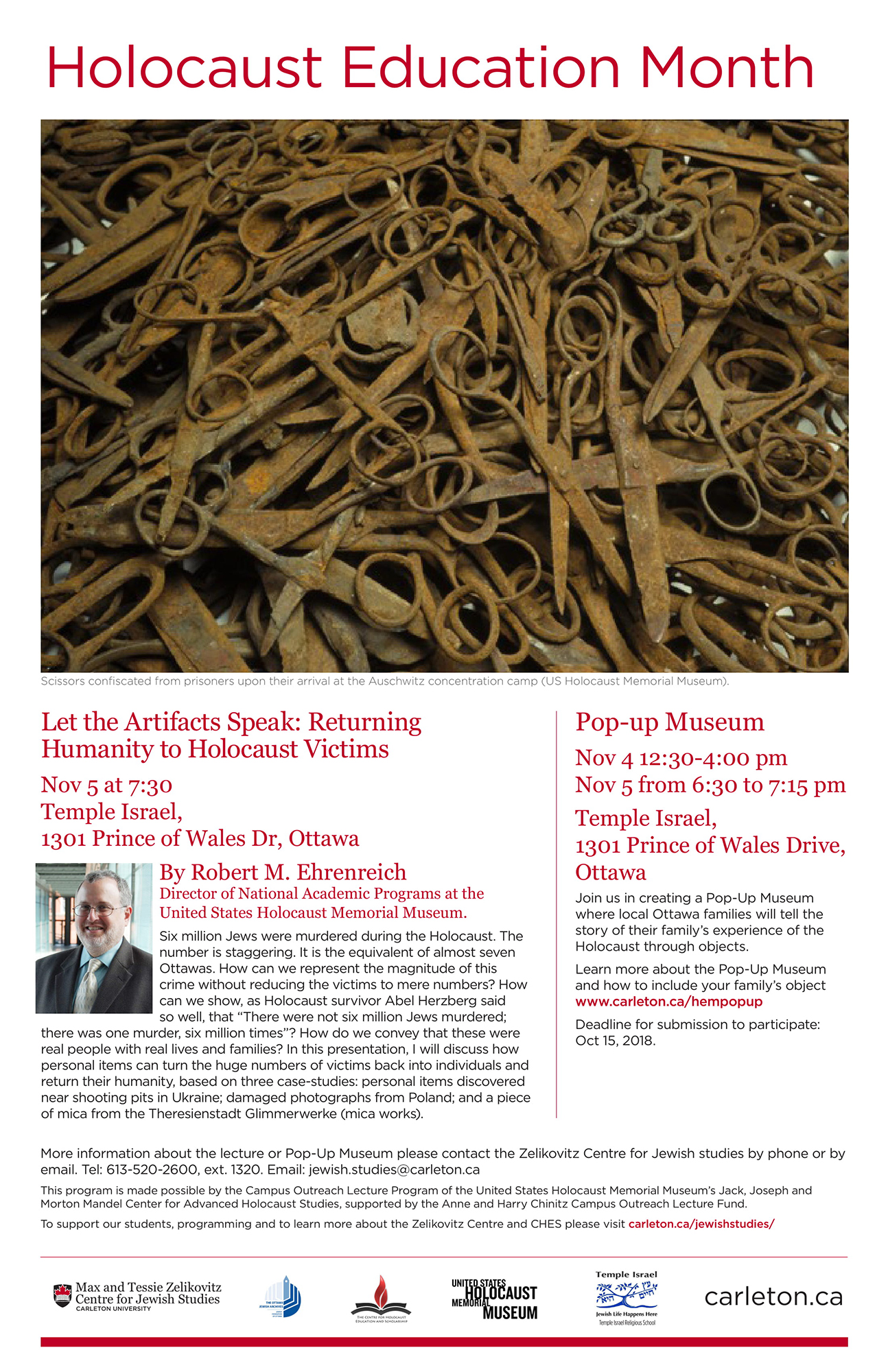 Van ziekenhuis heerser Public Lecture: “Let the Artefacts Speak: Returning Humanity to Holocaust  Victims” with Dr. Robert Ehrenreich of the United States Holocaust Memorial  Museum – Centre for Holocaust Education and Scholarship