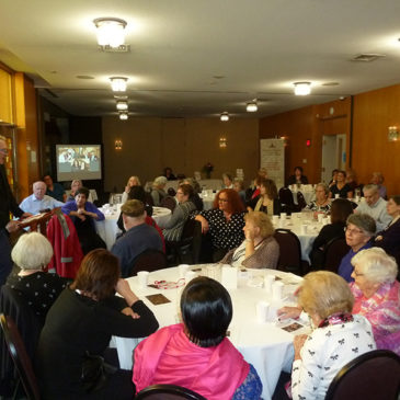 Sukkot luncheon for Shoah survivors and second and third generation descendants