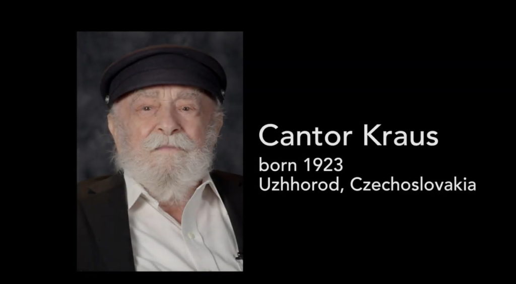 2016, Holocaust Survivors Testimonial, Ottawa, Cantor Kraus (full).