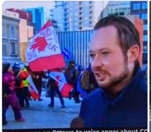 Nazi symbolism at trucker protest